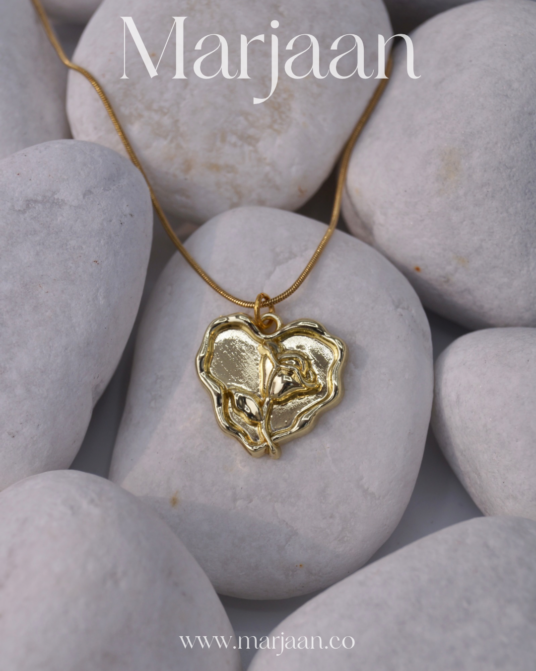 Golden Blossom Heart