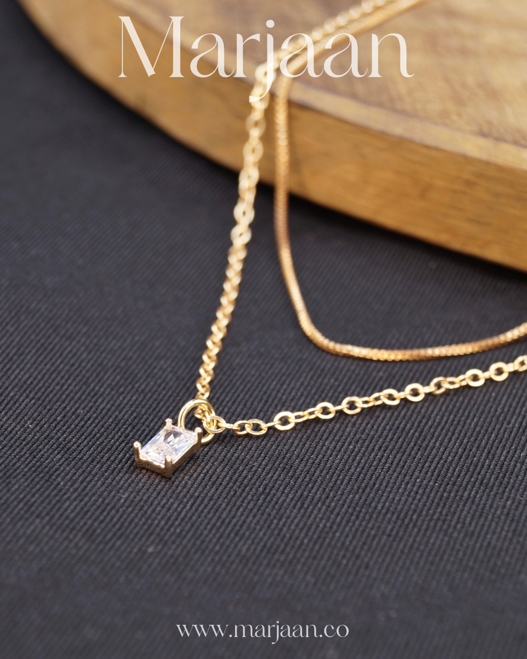 Layered Solitaire Pendant