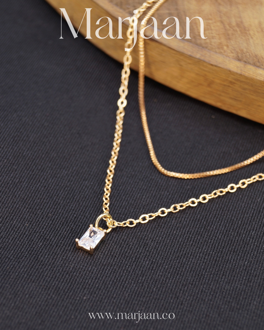 Layered Solitaire Pendant