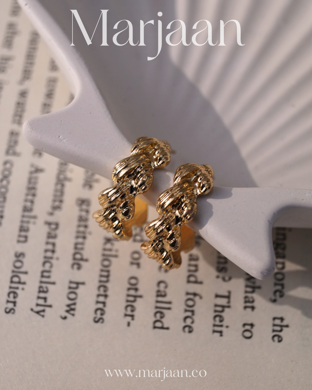 Textured Heart Mini Hoops