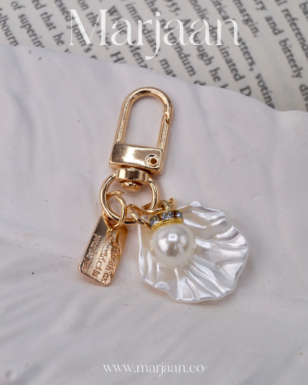 Oyster Pearl Keychain