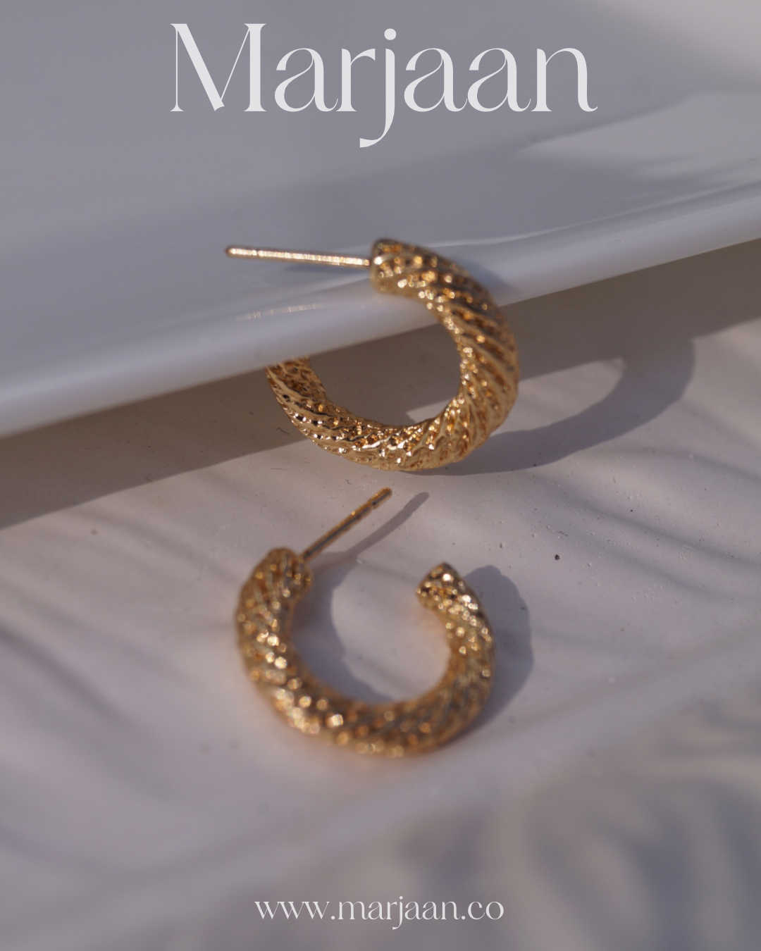 Textured Mini Hoops