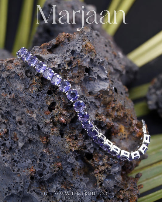 Purple Adjustable Tennis Bracelet