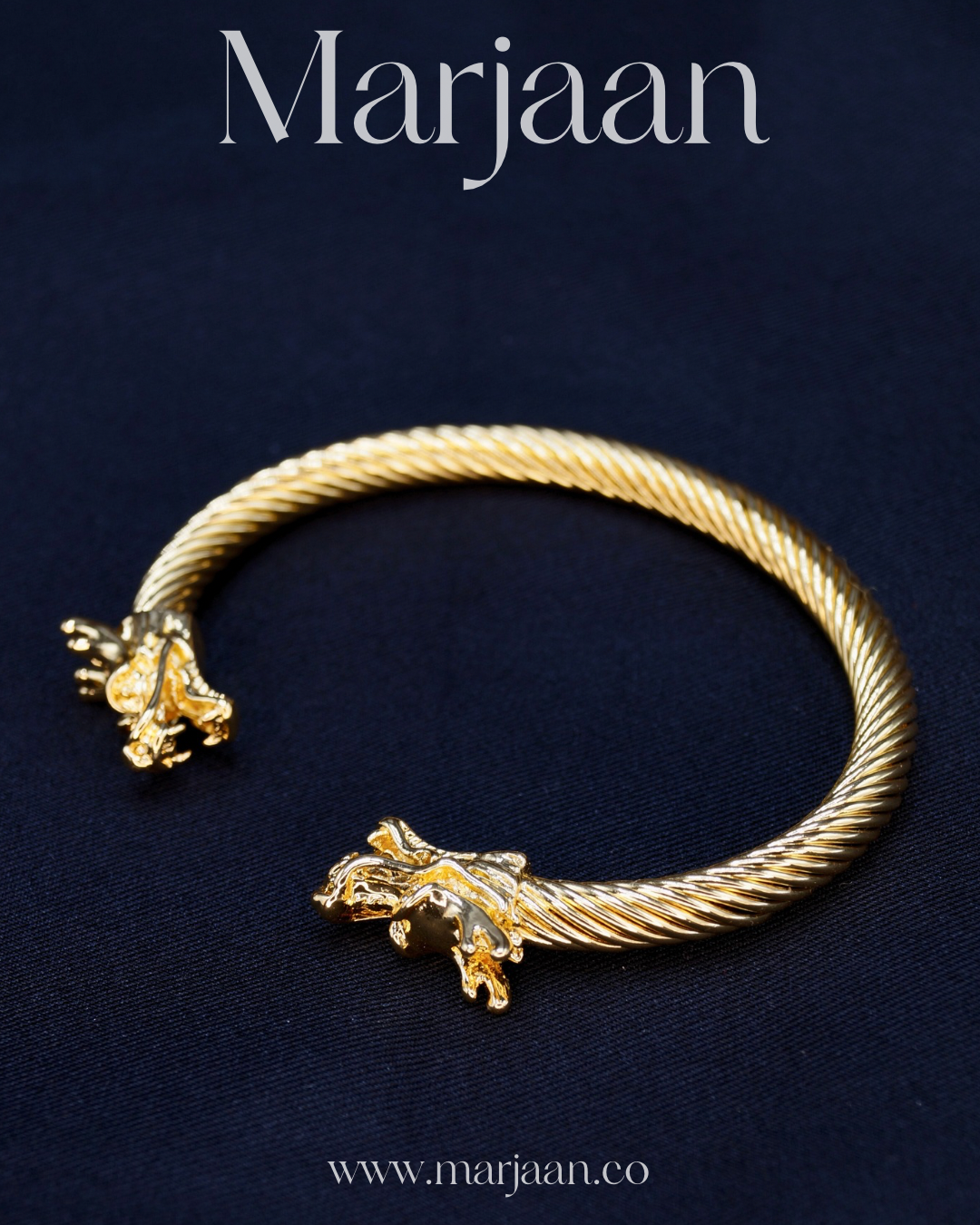 Gold Dragon Cuff