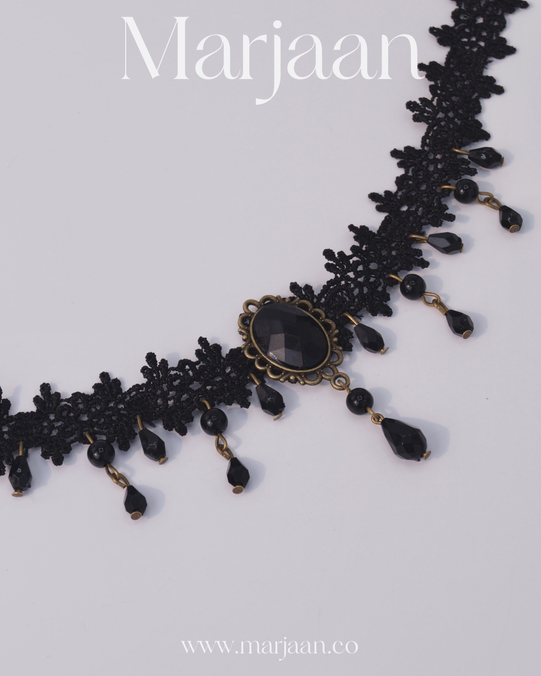 Black Victorian Gothic Choker