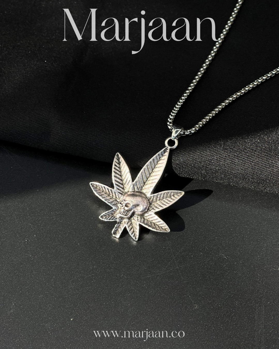 Skull Weed Pendant (copperish)