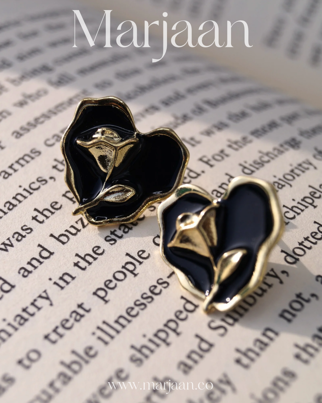 Tulip Heart Studs
