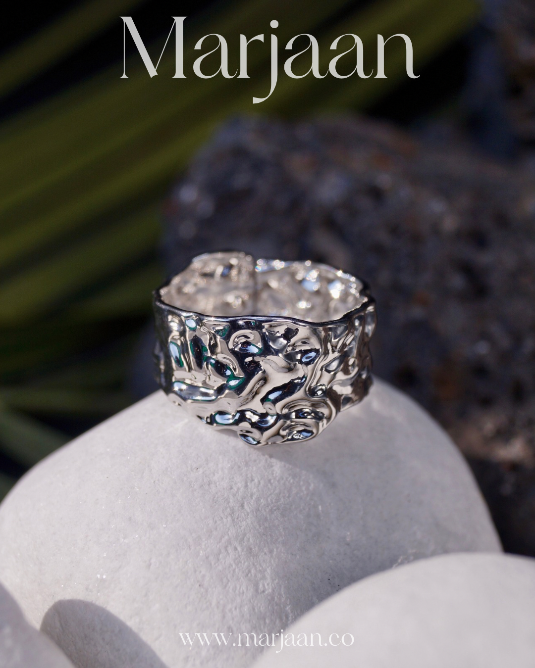 Statement Textured Band (Silver)