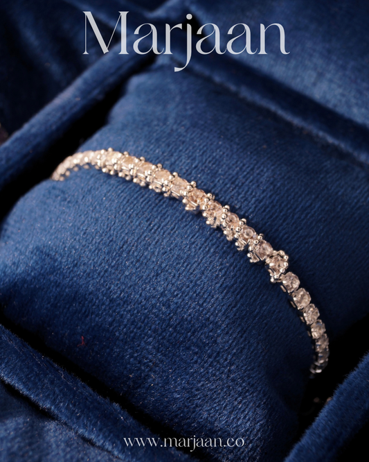 Silver Adjustable Tennis Bracelet