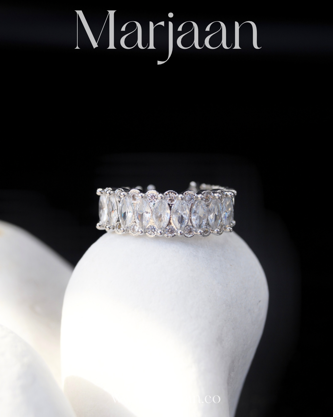 CZ Allure Adjustable Ring