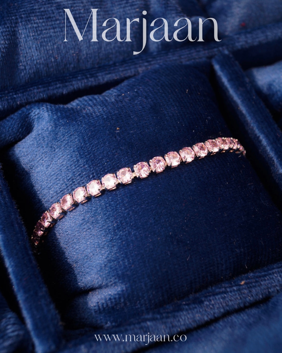 Rosy Mist Tennis Bracelet