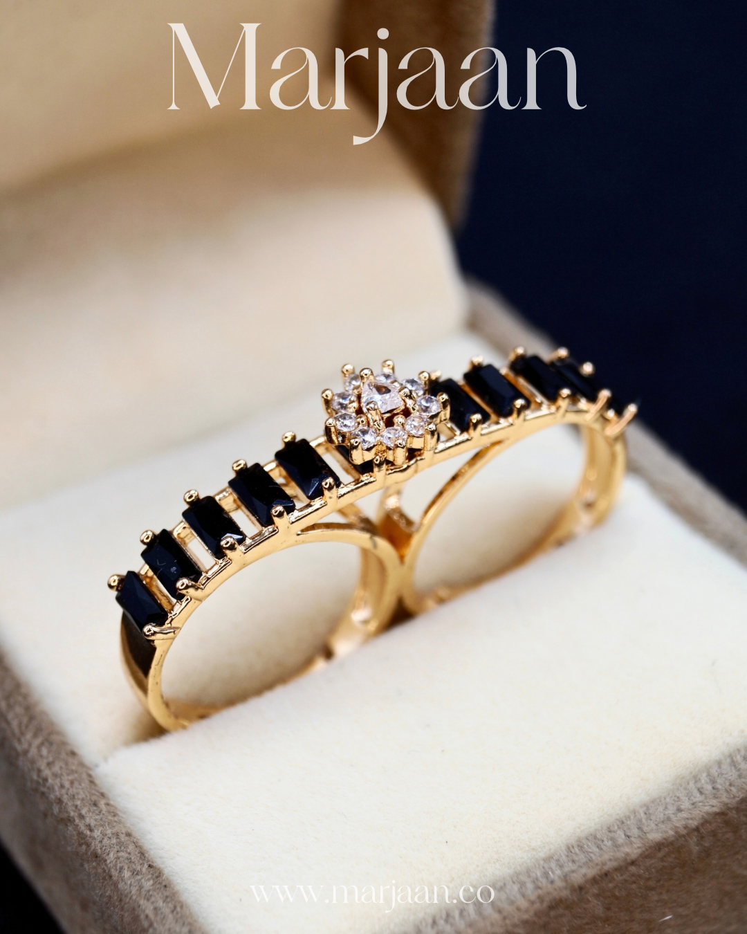 Double Black Lines Ring