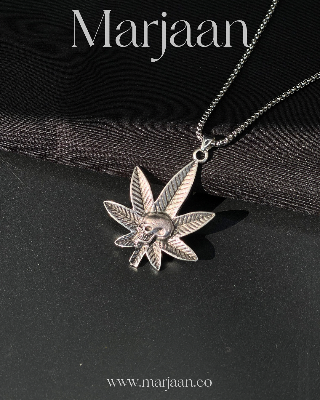 Skull Weed Pendant (copperish)