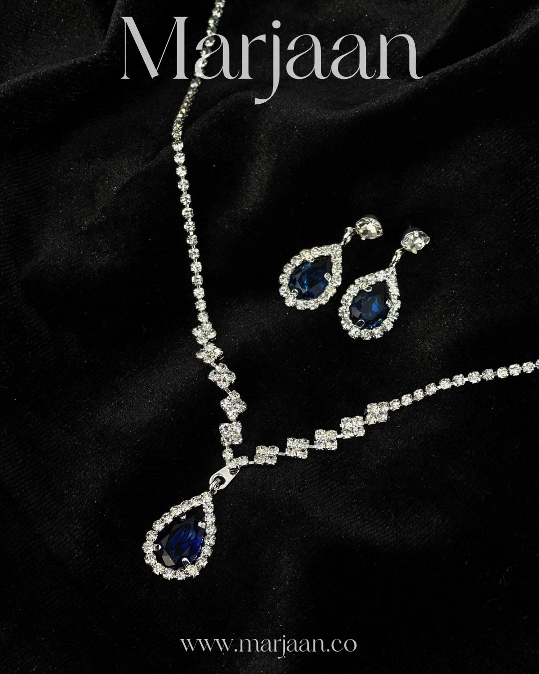 Blue Teardrop Set