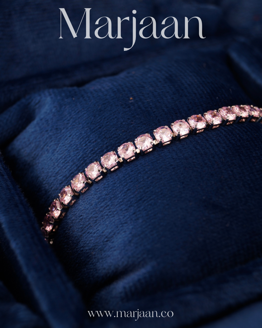 Rosy Mist Tennis Bracelet