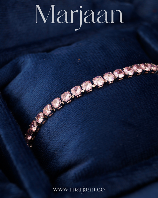 Rosy Mist Tennis Bracelet