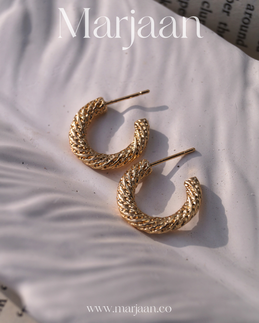 Textured Mini Hoops