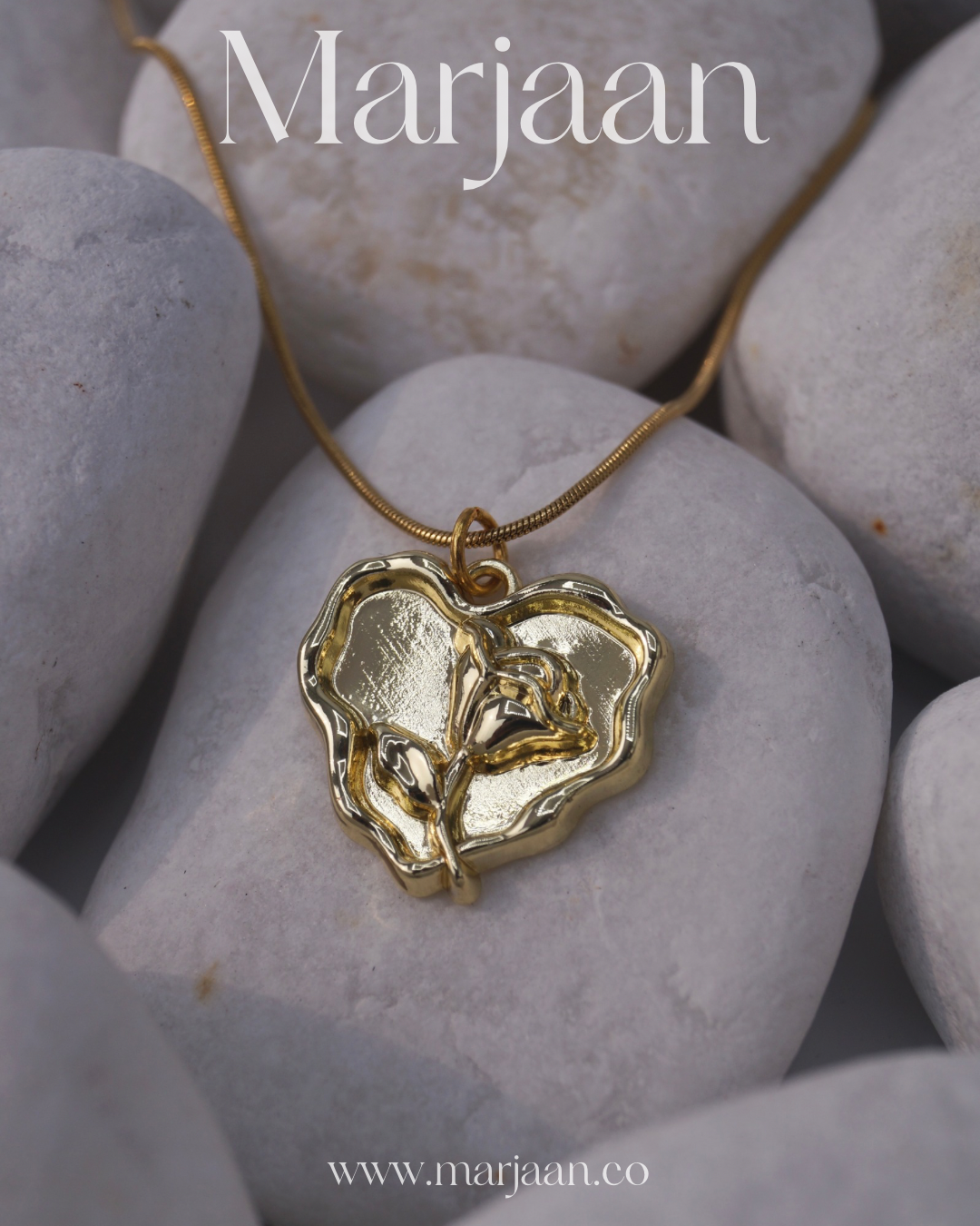 Golden Blossom Heart