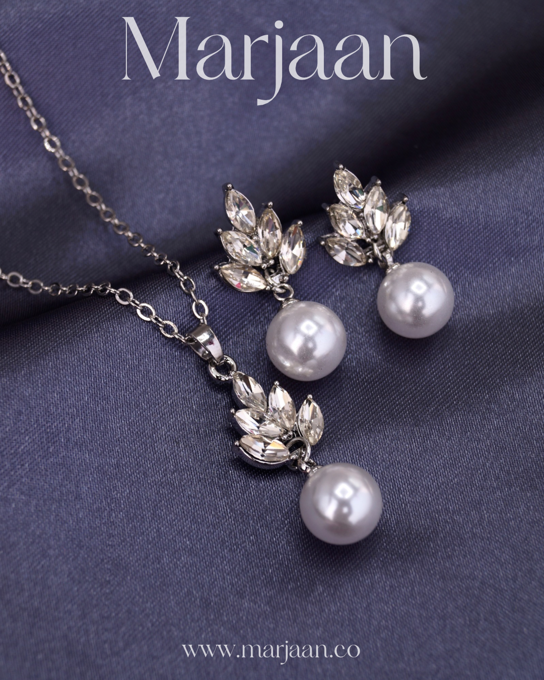 Leafy Pearl Jewelry Set (Bundle Discount)