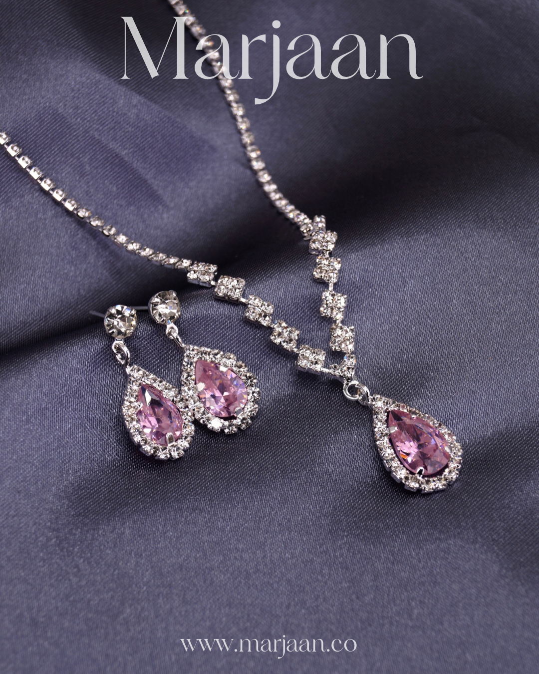 Pink Teardrop Set