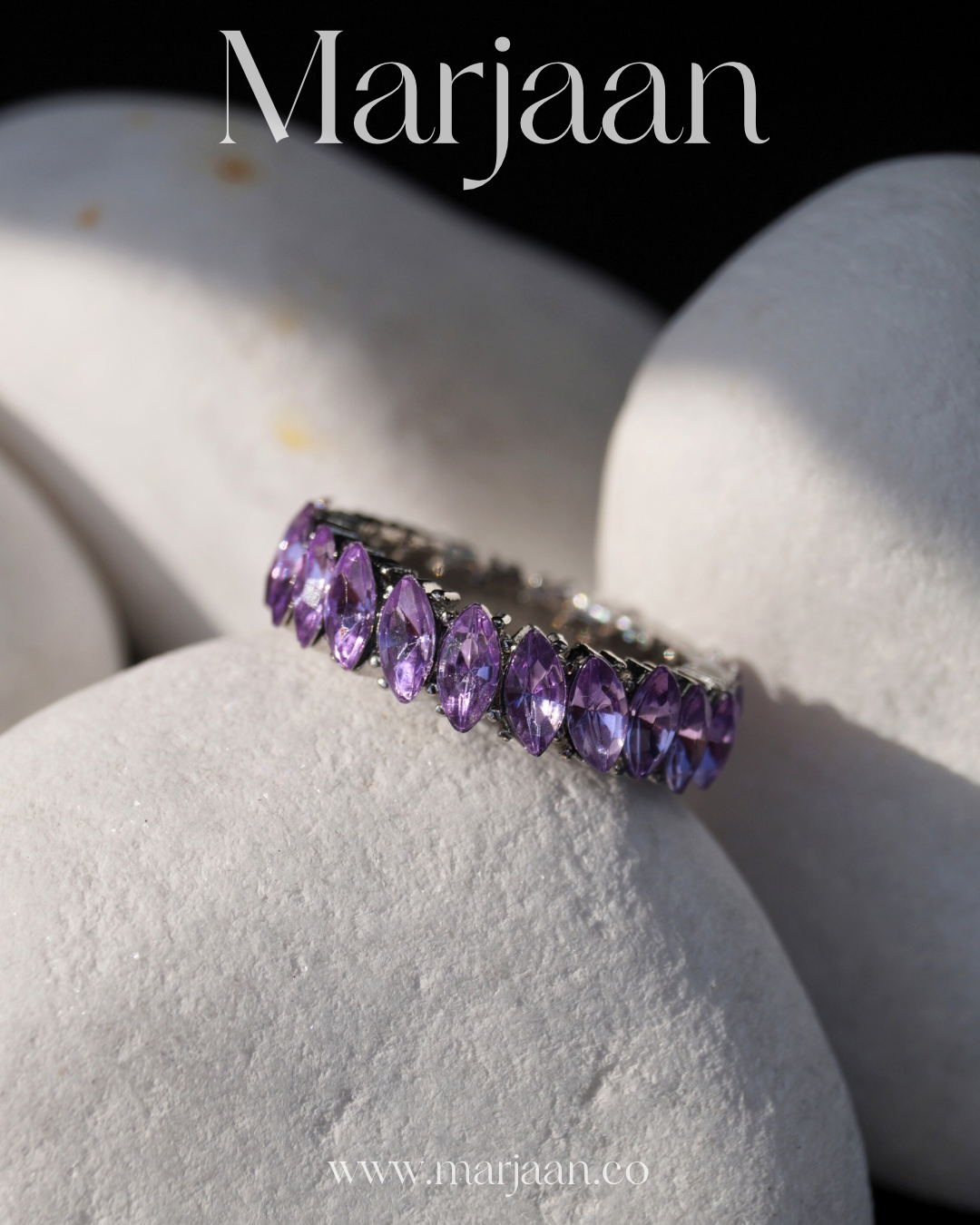 CZ Amethyst Band