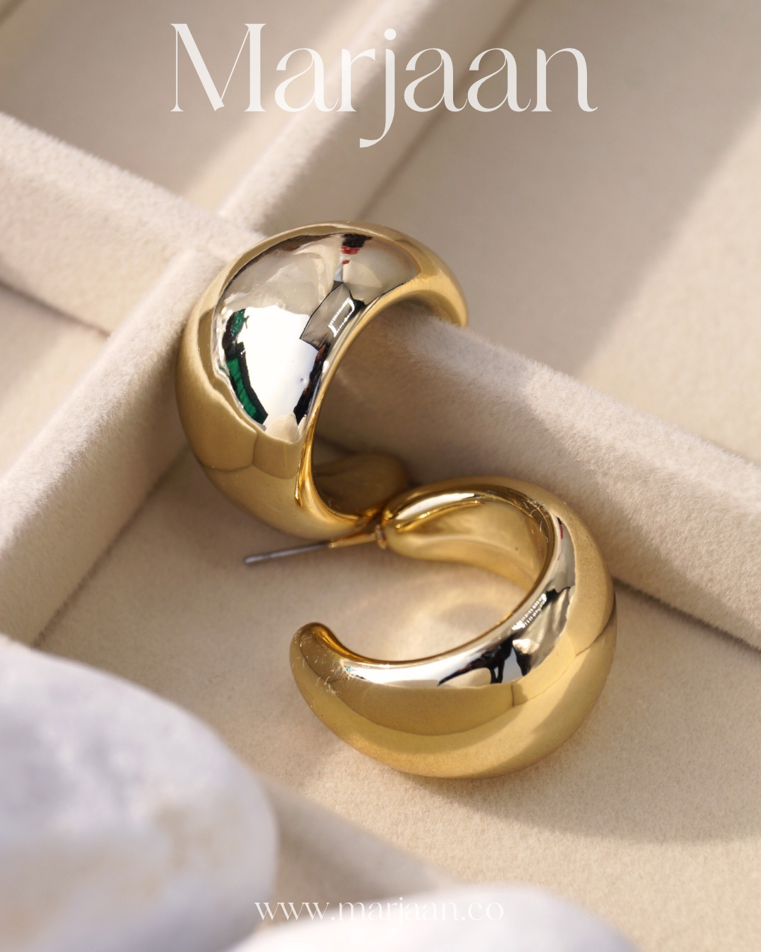 Teardrop Luxe Hoops
