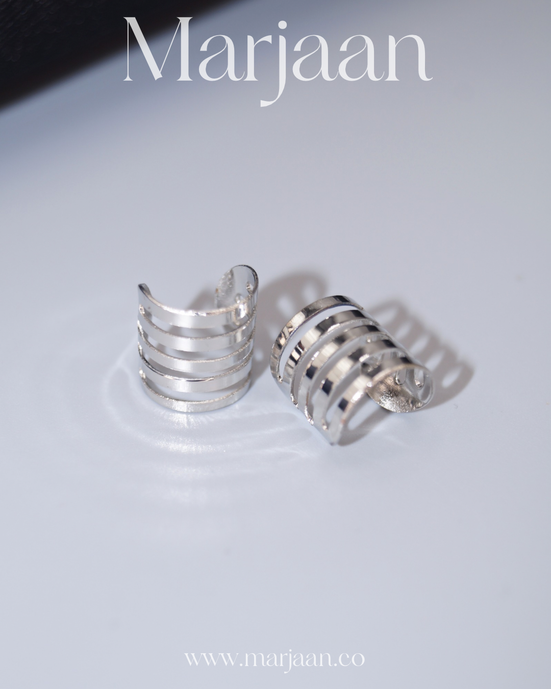 Zigzag Silver Ear Cuff