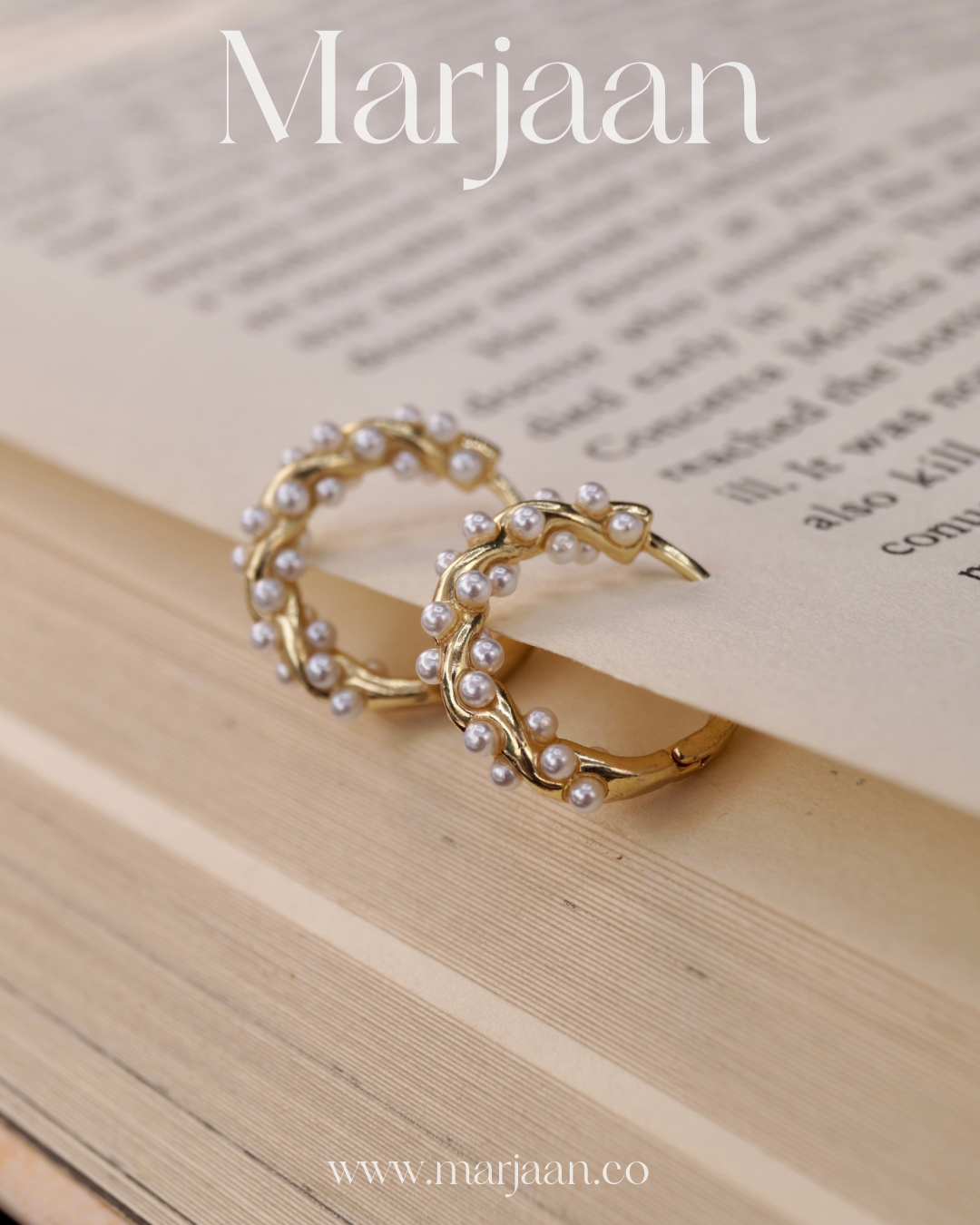 Twisted Pearl Hoops