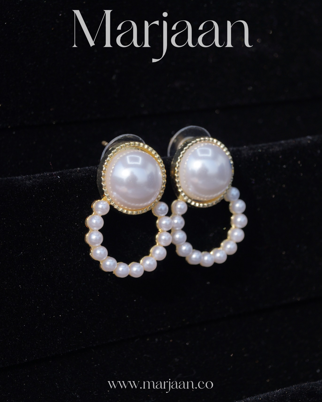 Milky Way Pearl Hoops