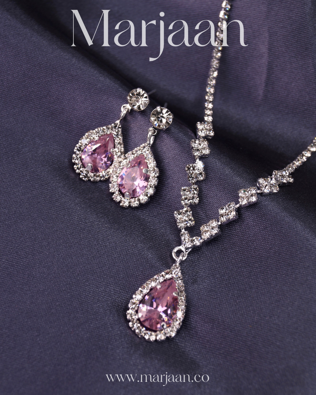 Pink Teardrop Set