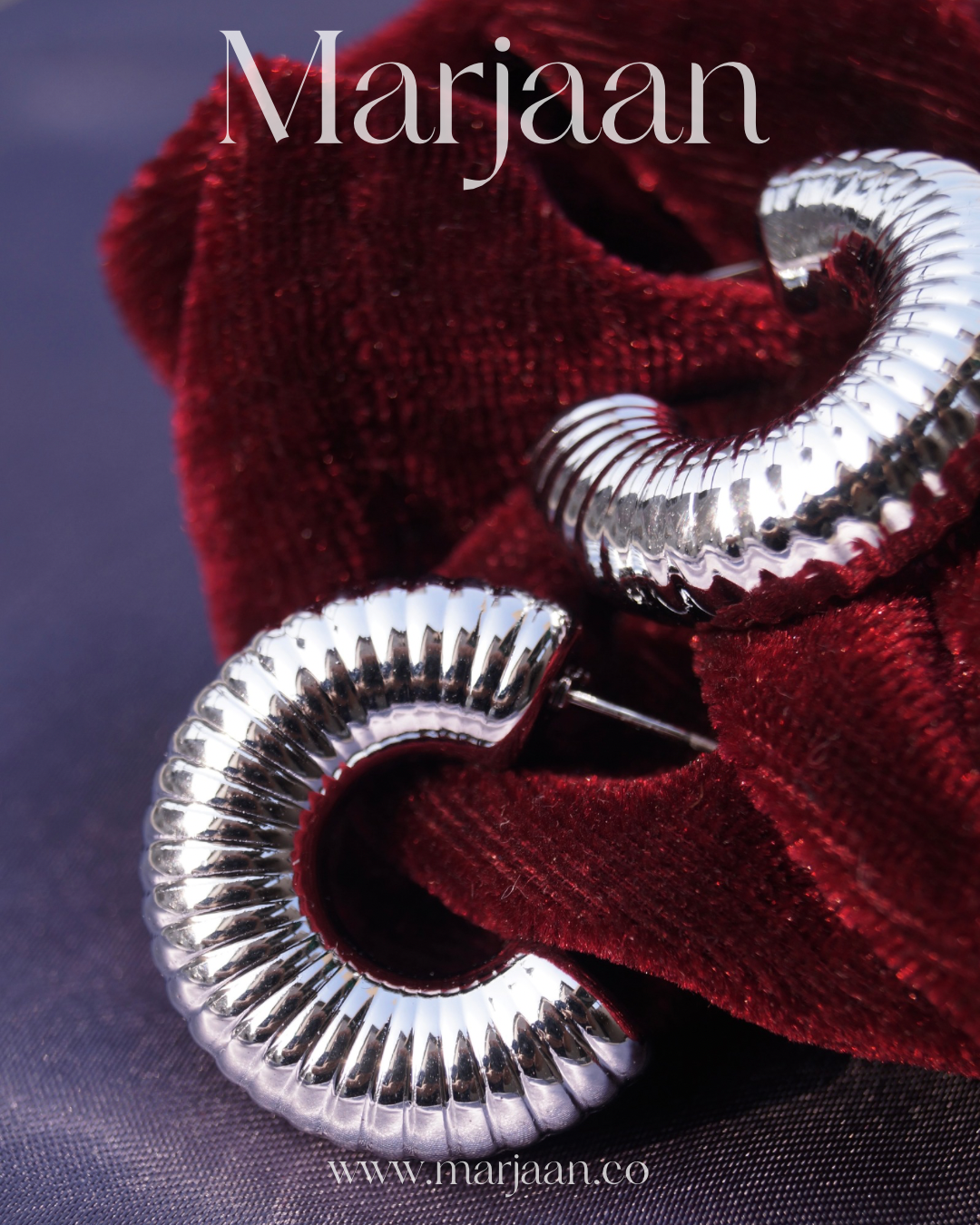Caterpillar Hoops (Silver)
