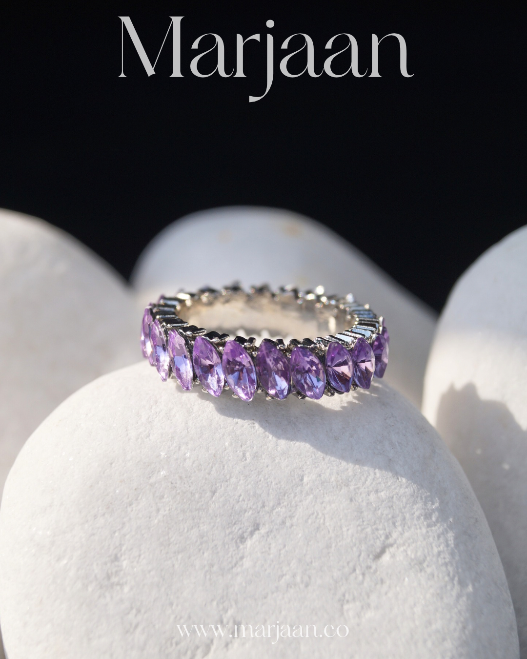 CZ Amethyst Band