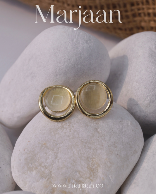 Moonstone Studs