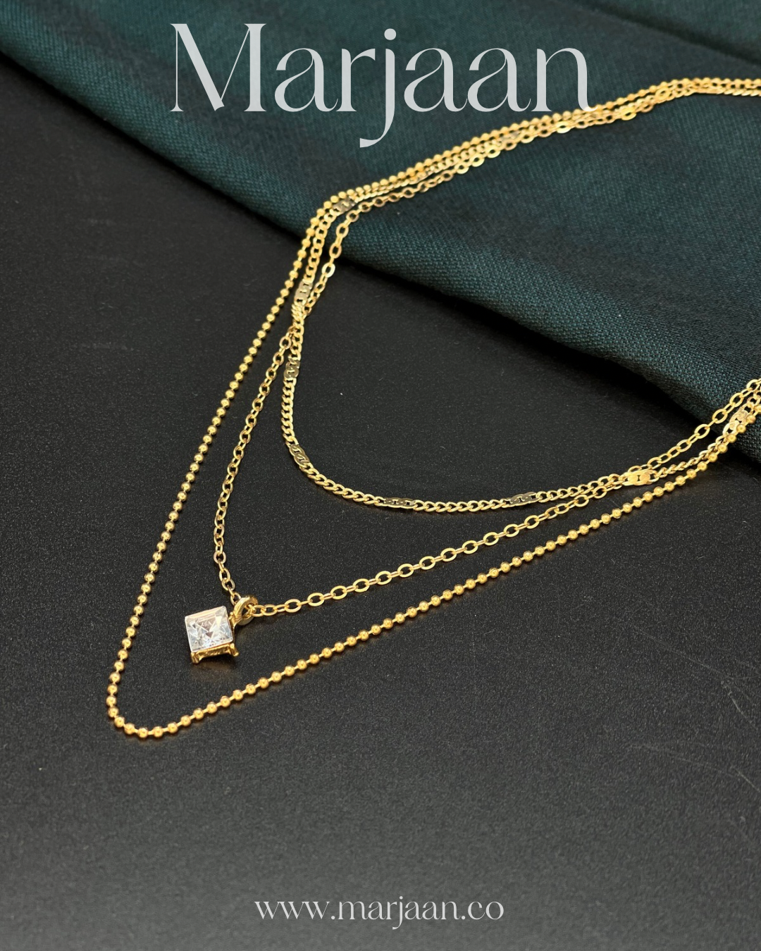 Layered Mini Diamond Necklace