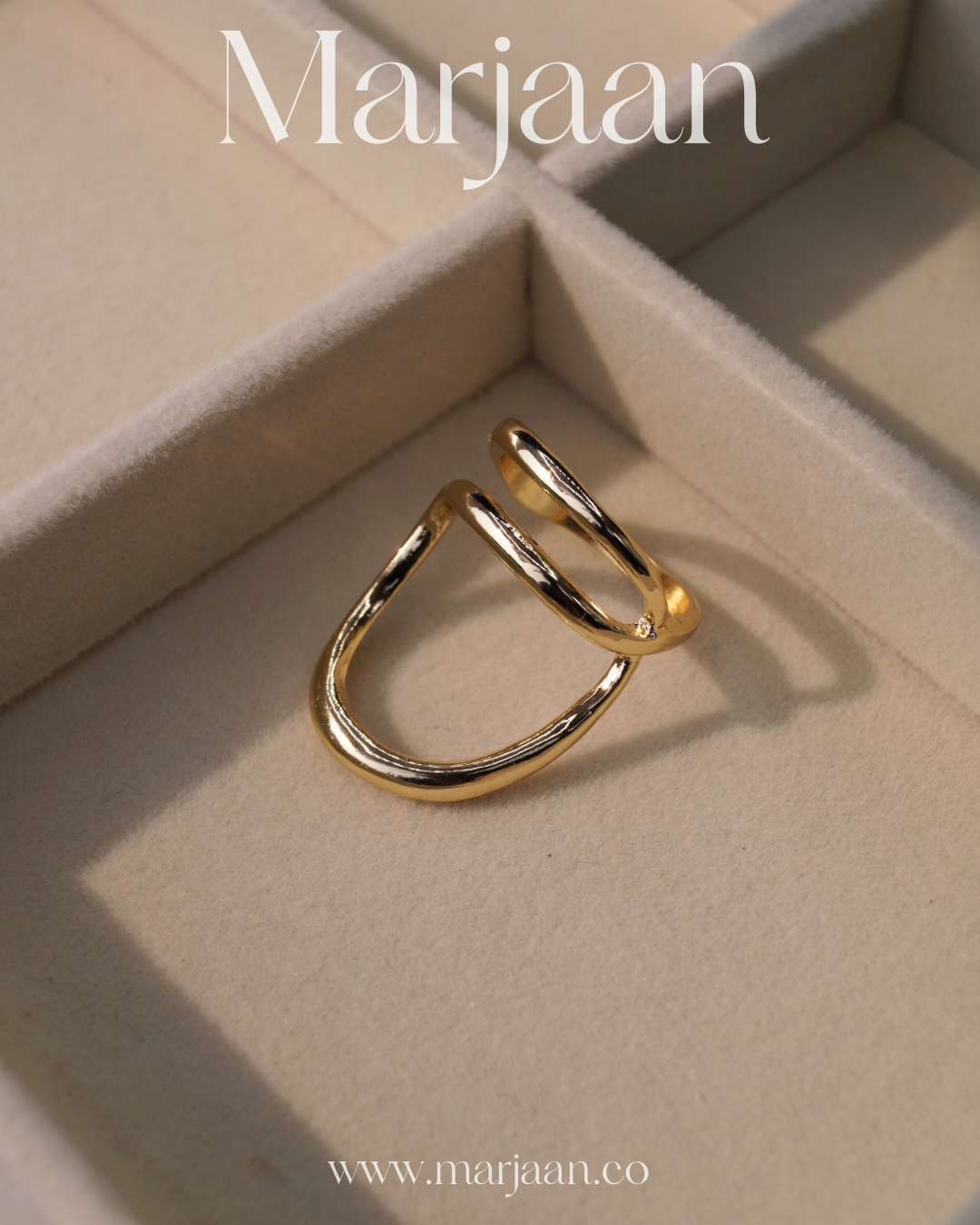 Wide Wavy Ring