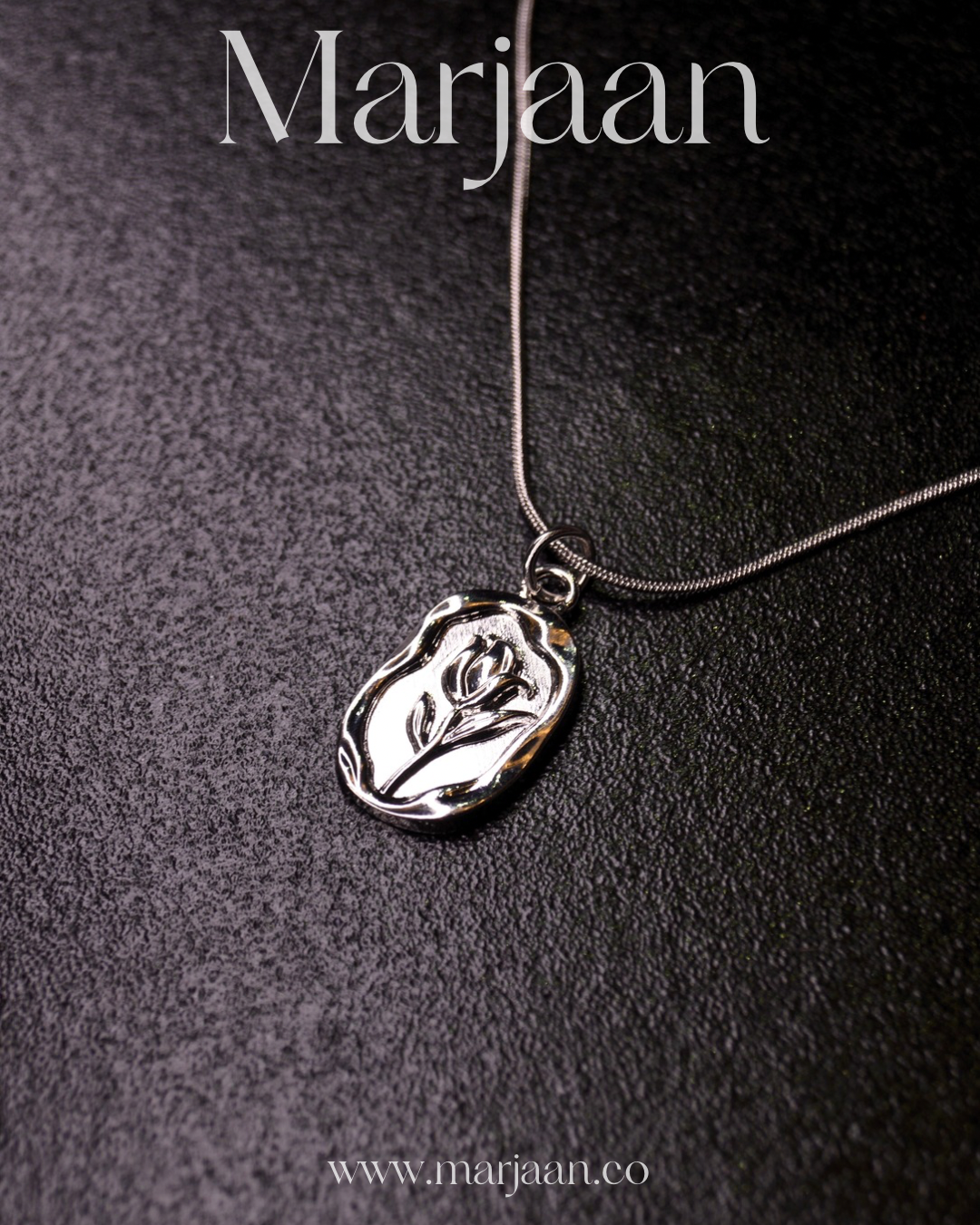 Silver Tulip Pendant