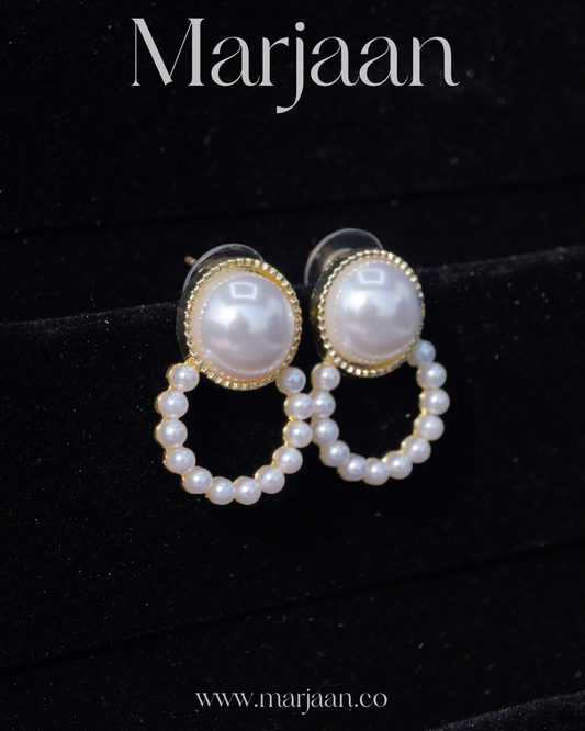 Milky Way Pearl Hoops